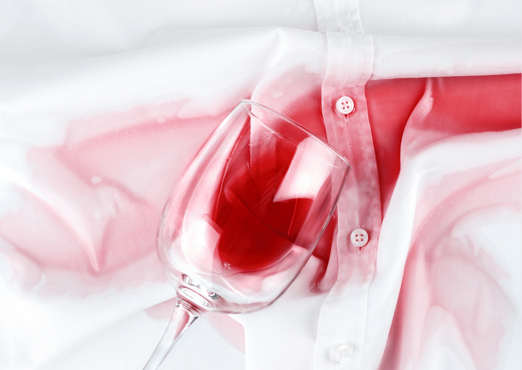 Hoe wijnvlek verwijderen uit kleding?